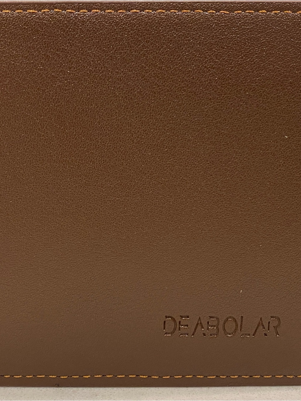 DEABOLAR Men's Brown Leather Wallet – Slim Cardholder Style NWT